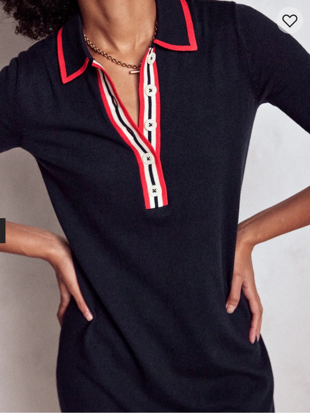 ISO: Boden Tipped Henley Dress